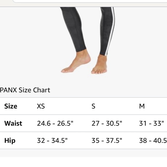 NWT SPANX Black Shiny Leggings with White Stripe! - Picture 8 of 9